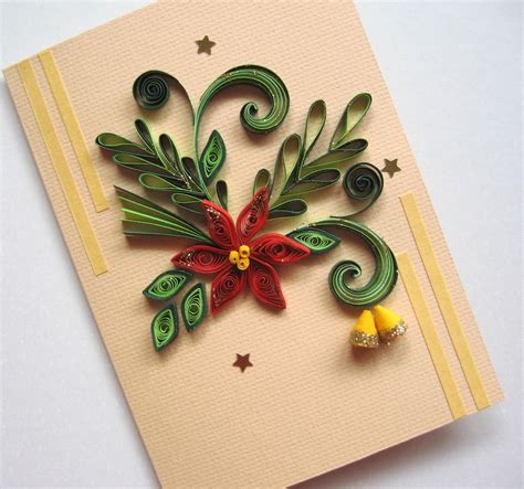 Christmas Card Handmade Holiday Card Quilling Card for | Etsy ...