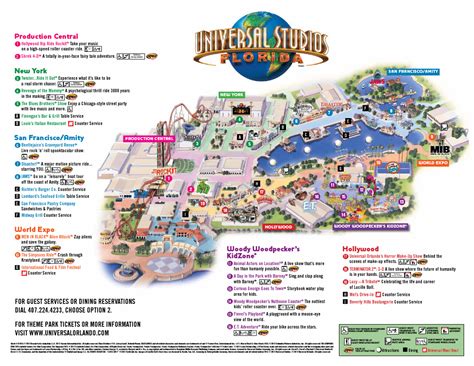 Universal Studios Orlando Park Maps - Cities And Towns Map