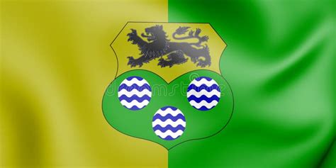 3D Flag of Leitrim County, Ireland. Stock Illustration - Illustration ...