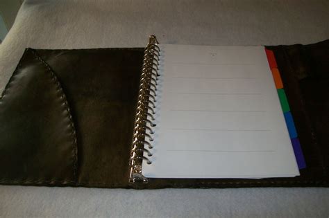 Buy Hand Made Custom Leather Planner, made to order from Kerry's Custom ...