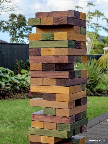 How to make a giant jenga game | Outdoor games