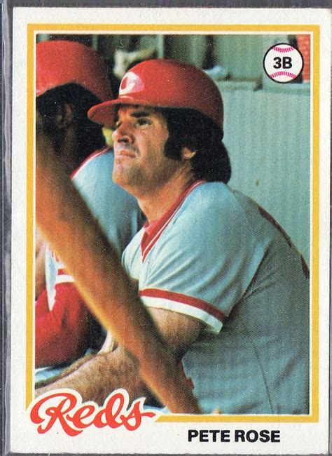 PETE ROSE 1978 Topps 20 Baseball Card Cincinnati Reds | Etsy