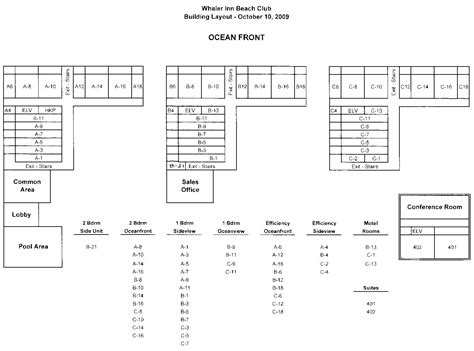 Building Layout | The Whaler Inn