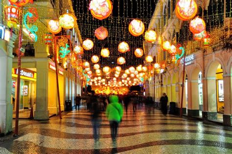 Senado square night editorial stock photo. Image of china - 53237188