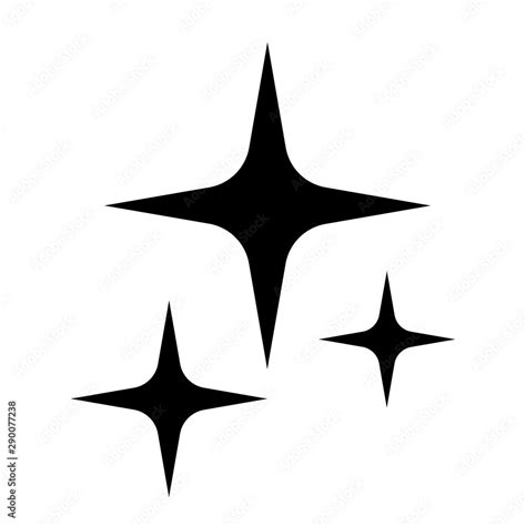 Shine star vector icon Stock Vector | Adobe Stock