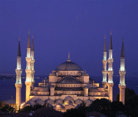 Blue Mosque Night by Sladjana Endt