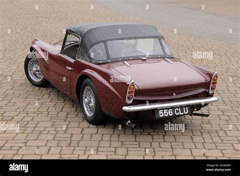 Daimler Dart convertible sports car on cobble stones Stock Photo - Alamy