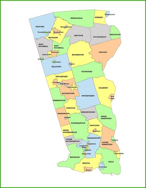 Map Of Bucks County Pa School Districts - map : Resume Examples #gq96Eop2OR