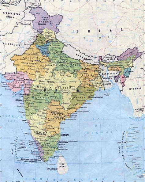 Maps of India | Detailed map of India in English | Tourist map of India ...