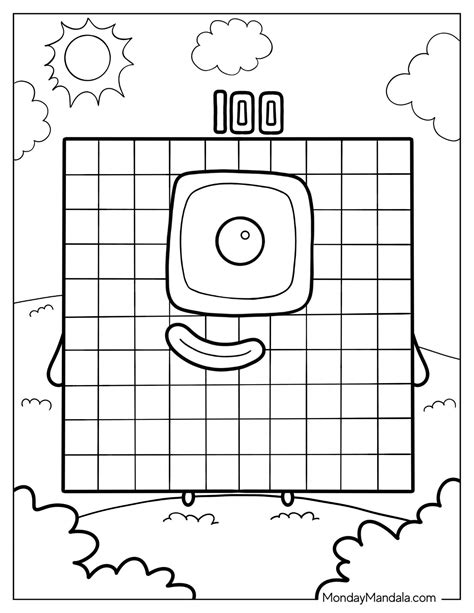 Numberblocks Printables 1-100