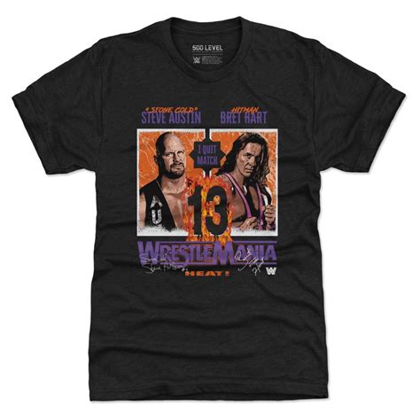 Wrestlemania 13 Bret Hart Vs. Stone Cold Steve Austin WHT - Walmart.com