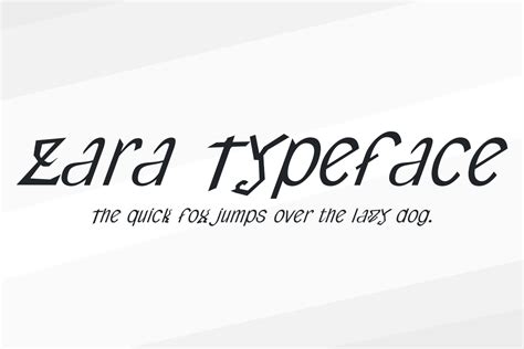 Zara Typeface Font - Download Free - JustFreeFonts.com