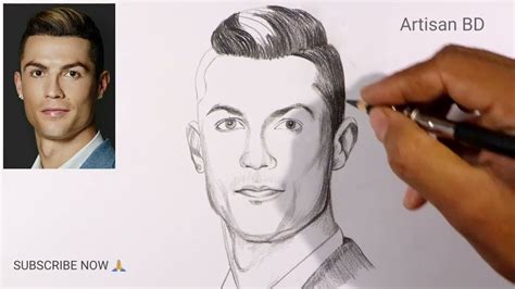 Drawing of Sketch Easy Cristiano Ronaldo / Draw Cr7 Football Player ...