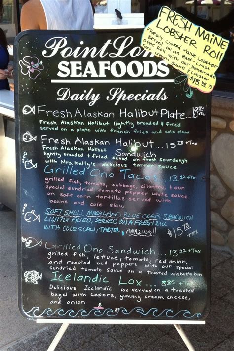 Lunch Menu at Point Loma Seafoods, San Diego | Lunch menu, Seafood, Halibut