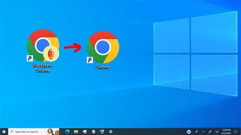 how to add Chrome icon on desktop and Remove chrome user profile icon ...