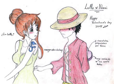 Can I kiss you? Luffy x Nami Fanart Color by orange-star-destiny on ...