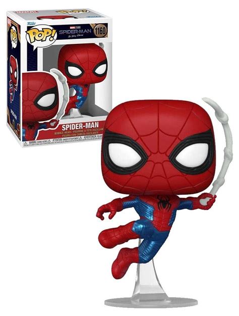 Funko Pop! Marvel: Spider-Man: No Way Home - Spider-Man in Finale Suit ...