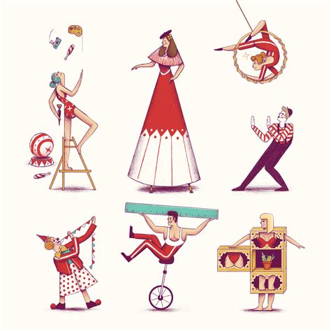 Circus Characters on Behance