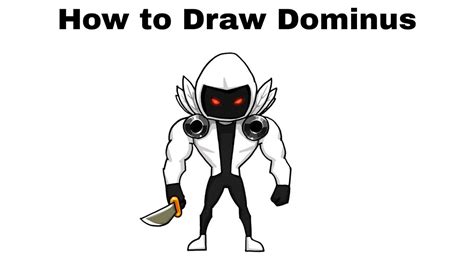 How to Draw Dominus - Roblox Bakon Step by Step - YouTube