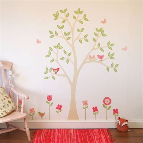 spring flower garden wall stickers by parkins interiors ...