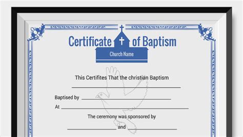 Baptism Certificate Template - 15+ Free PDF, Word Documents Download