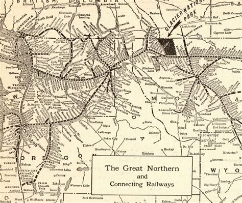 Great Northern Railway Map - Map Of West Coast Of Florida