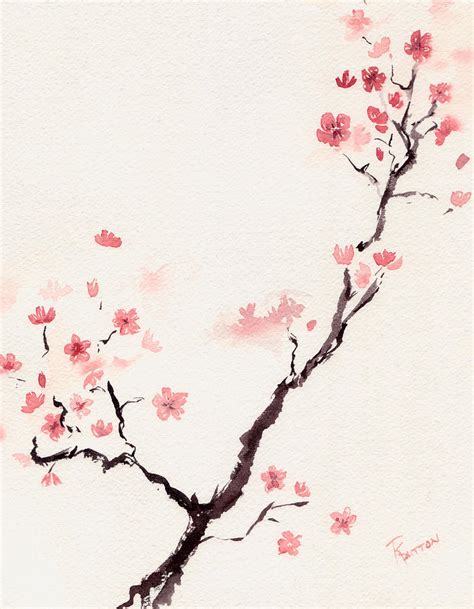 Cherry Blossom 3 Painting by Rachel Dutton