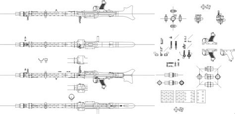 MG 34 Blueprint - Download free blueprint for 3D modeling