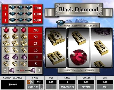 Black Diamond 3 Lines™ Slot Machine Game to Play Free