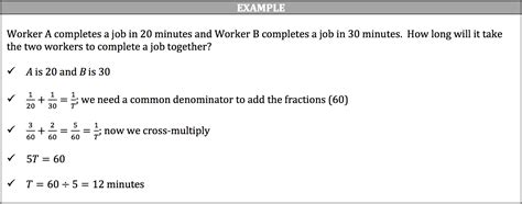 ISEE Math Review - Work Word Problems | Piqosity