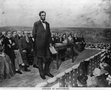 What did US President Abraham Lincoln say in the 1863 Gettysburg ...