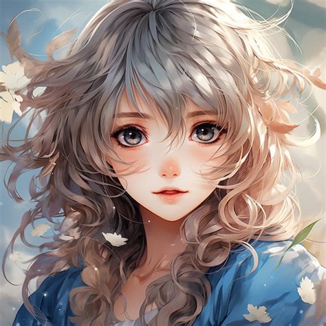 Premium AI Image | Anime Girl With Blonde Hair and Light Blue Eyes Clara