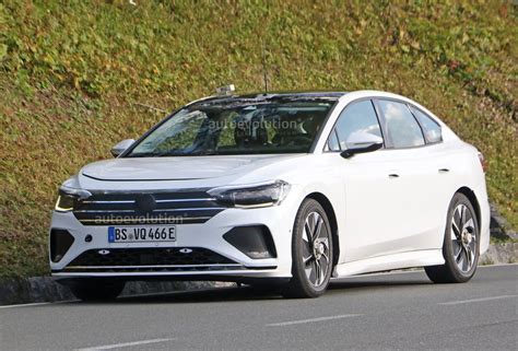 2023 Volkswagen Electric Sedan Spied Again With Mule Body - autoevolution