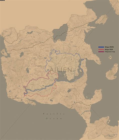 Mapa marzeń do Red Dead Redemption 3 - dzieło fana pobudza wyobraźnię ...