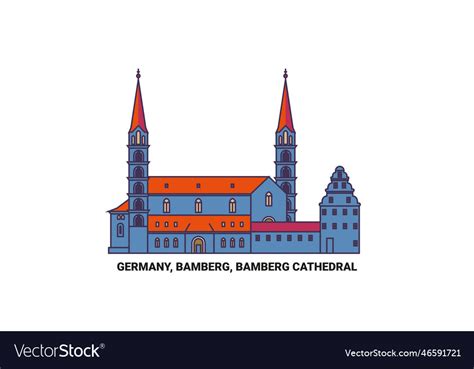 Germany bamberg bamberg cathedral travel Vector Image