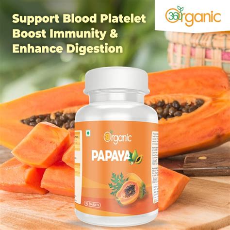 360 Degree Organic Papaya Leaf Extract Tablets - 500 mg, Packaging Type ...