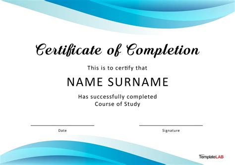 23 Free Certificate of Completion Templates [Word, PowerPoint]