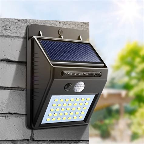 20/30/35 LED Motion Sensor Solar Porch Lights waterproof wall light ...