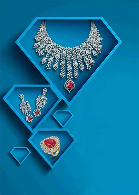 Jewellery Banner with Stunning Diamond Necklace and Earring Set