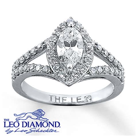 Kay Jewelers Diamond Ring 1 ct tw Marquise-cut 14K White Gold- Rings