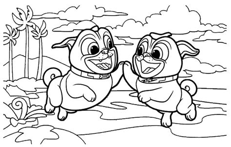 Puppy Dog Pals Coloring Pages ⋆ coloring.rocks! | Disney coloring pages ...