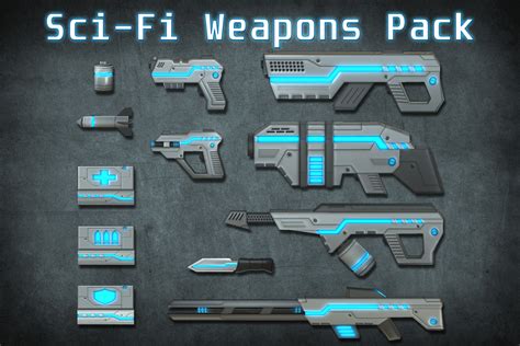 Sci-fi Weapons pack | 3D 총기 | Unity Asset Store