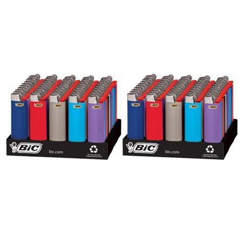 BIC Classic Lighter, Assorted Colors, 100-Count Tray