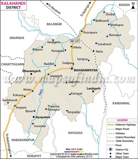 Kalahandi District Map