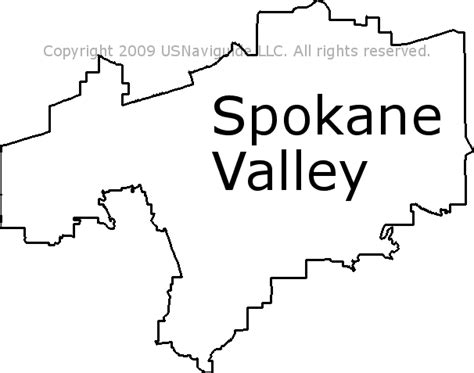 Spokane Valley Zip Code Map – Map Vector