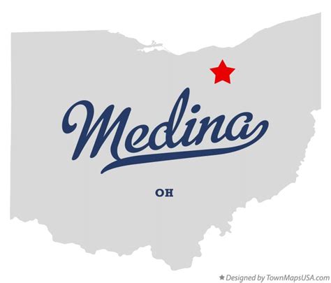 Map of Medina, OH, Ohio