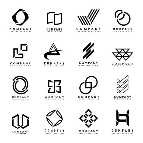 Set of company logo design ideas vector - Download Free Vectors ...