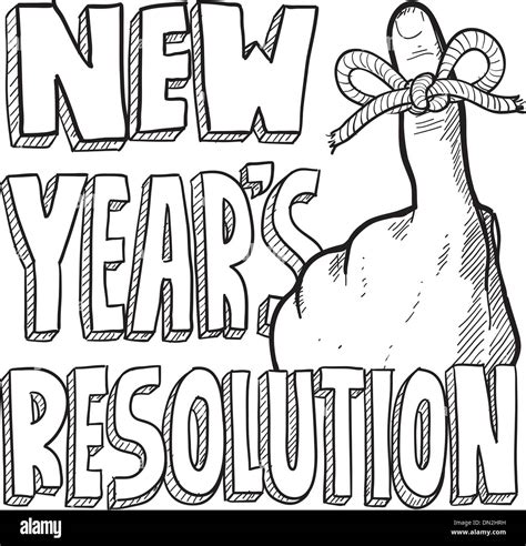 New Years Resolutions Coloring Pages