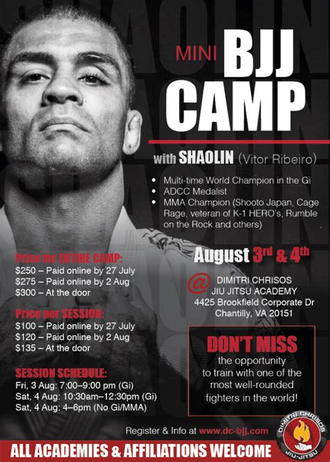 BJJ Camp Flyer – Dimitri Chrisos Jiu Jitsu Academy