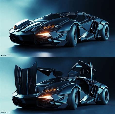 the concept car is shown in three different views